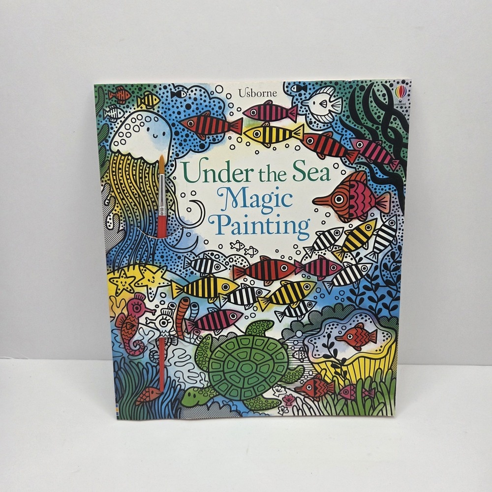 Usborne Under the Sea Magic Painting Book w/ Water Pen Reusable Art